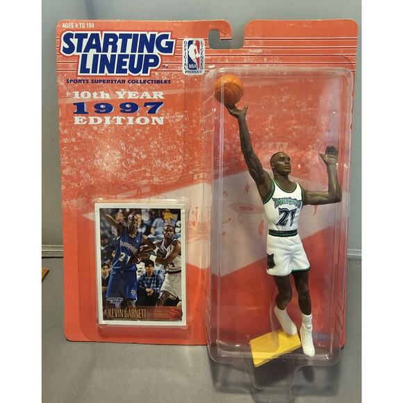Vintage 1997 Kenner/Starting Lineup 69527 Kevin Garnett Minnesota Timberwolves - Picture 1 of 2